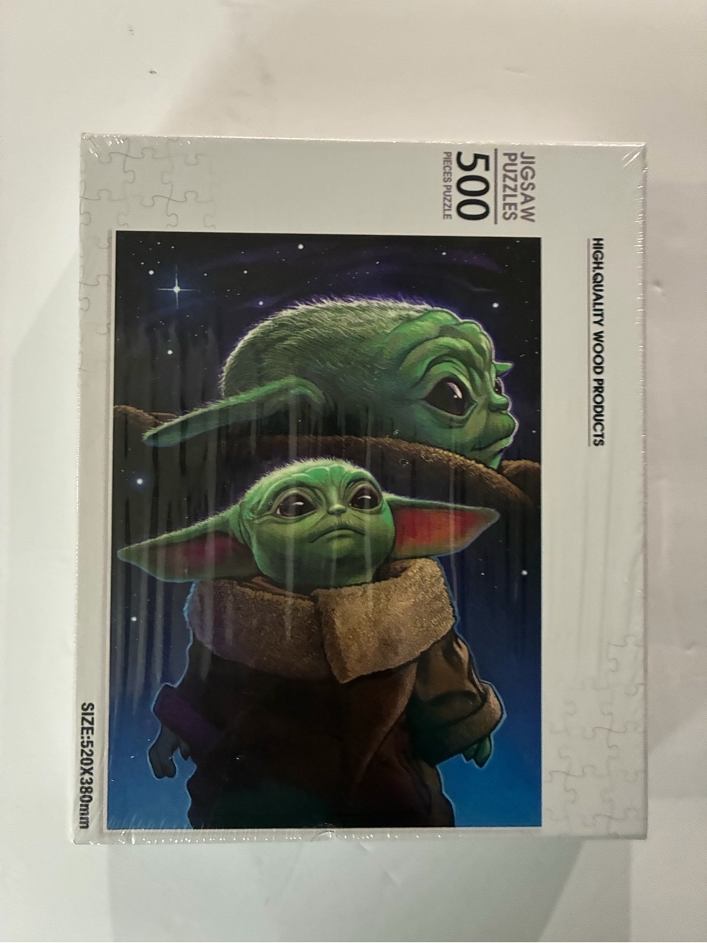 Amazon Baby Yoda (Grogu) Puzzle with Green and Brown Artwork - 500 Piece